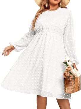 vestido tipo cóctel blanco campestre para gorditas